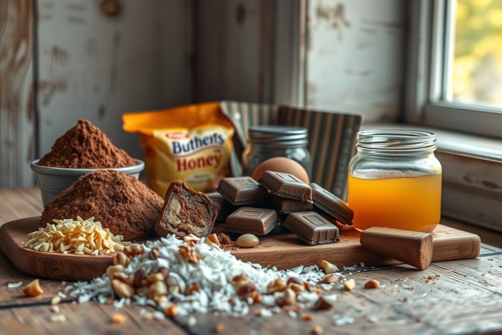 Ingredientes para rollo de chocolate
